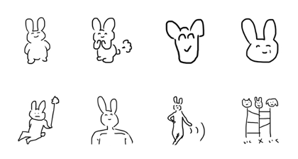 MOMOHISA Rabbit Sticker