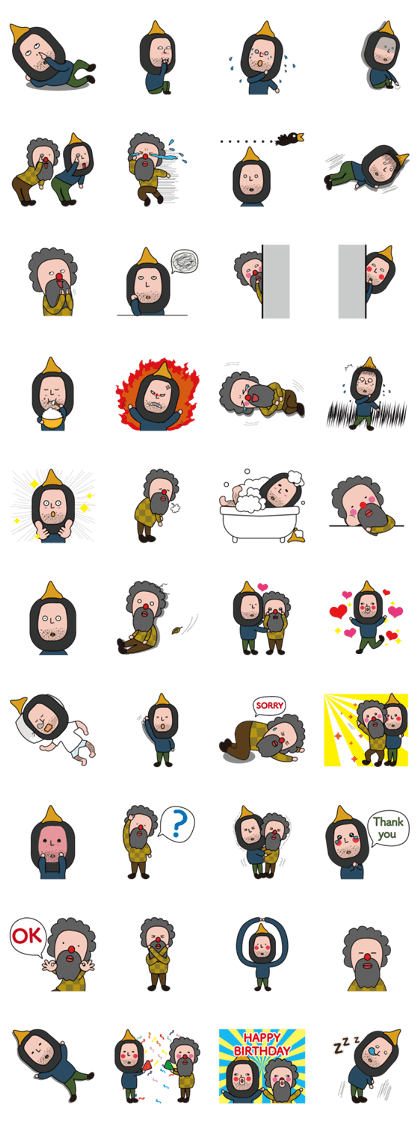 146ZOO Funny kuso beard man