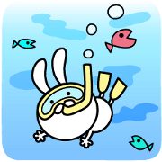 Summer rabbit stickers