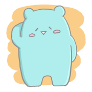 Happy Blue bear