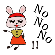 Cute Red Hat Rabbit