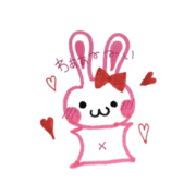 Pink love Rabbit