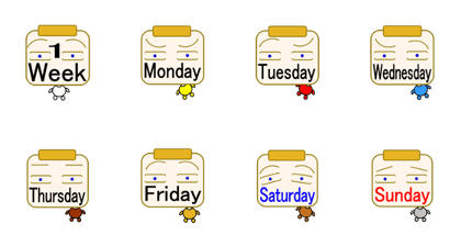 One week sticker
