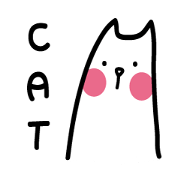 Cat with pink cheeks