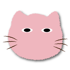 Colorful cat's sticker 3.