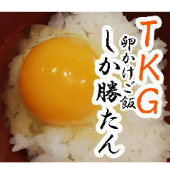 raw egg over rice