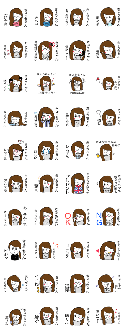 My name is Kyo sticker.