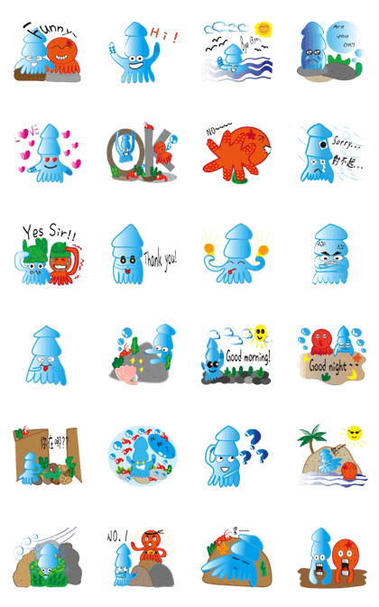 Ocean party-Squid is you First series