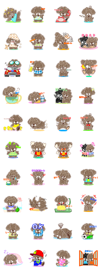 brown toy poodle cookie