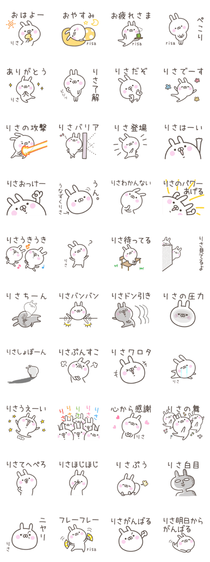 RISA's basic pack,cute rabbit