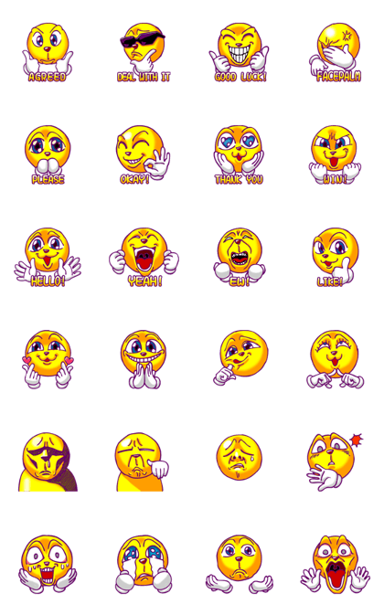 Funny face ver.3 Orange Mon1 (English)
