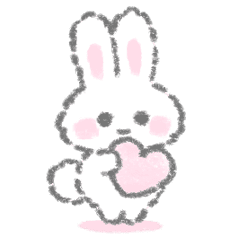 白いこうさぎスタンプ 3 Line スタンプ Line Store