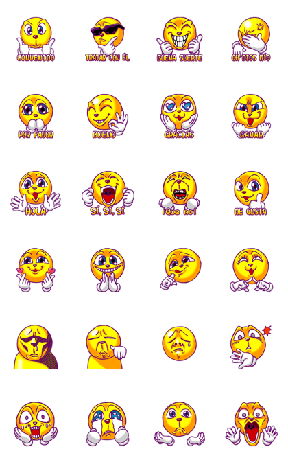 Funny face ver.3 Orange Mon1 (Spanish)