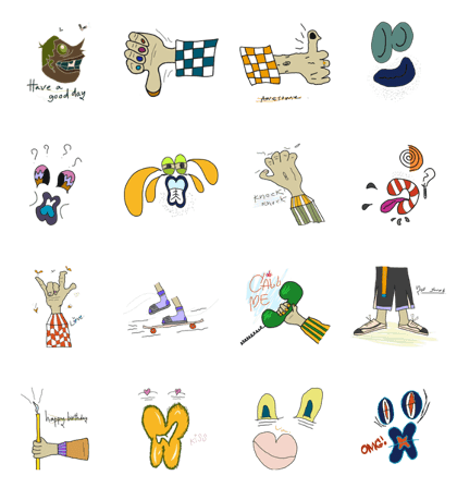 arm knee "X" sum body