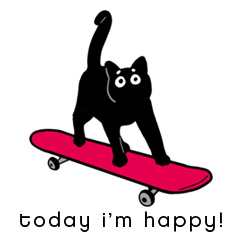 今天我高興:嚕嚕黑貓異想世界