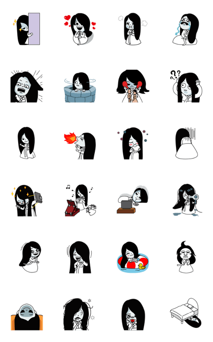 Cute girl ghost