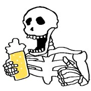 Beer sukisuki skeleton