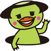 A kappa with bobbed hair.