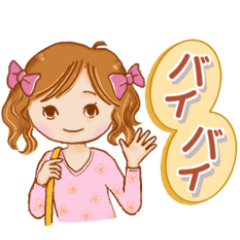 Lovely girl daily stickers part 5