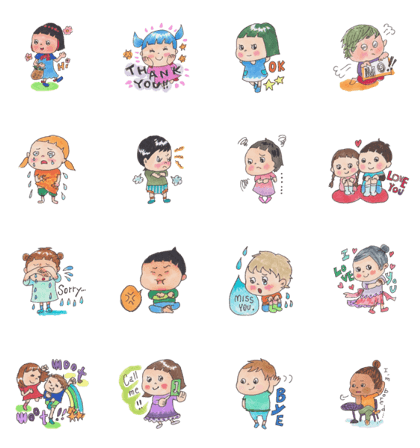 Cute little Boy and Girl