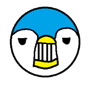Light blue penguin pen pen