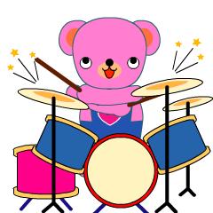 Pink bear Momo