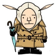 With a sheep man