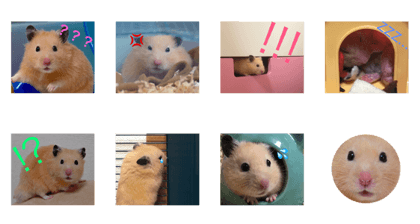 ohu the hamster (stamp of emotion)