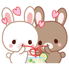 Lovey-Dovey bunnies Rai & Mai for summer