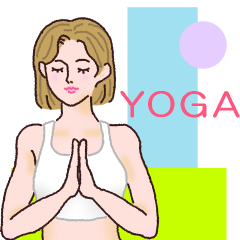 The YOGA pose Sticker