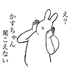 Rabbit's name is Kasuchan