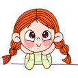 a cute pigtails girl