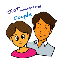 Just married couple