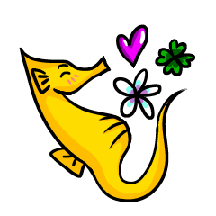 yellow seahorse