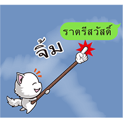 The cat which points Thai version