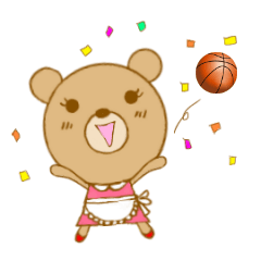 Basketball cheering mothers' bear
