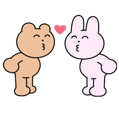 写真に貼りたい うさぎとくま Line スタンプ Line Store