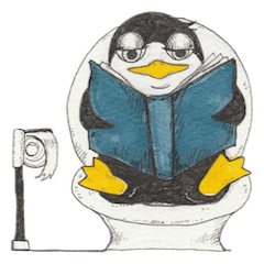 Ennui Penguin sticker