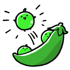 Green peas Sticker
