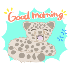 Fluffy snow leopards