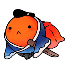 Goldfish samurai