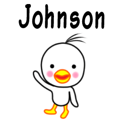 Johnson name sticker(Bird boy)