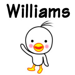 Williams name sticker(Bird boy)