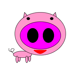 The pink pig said BUHIBUHI