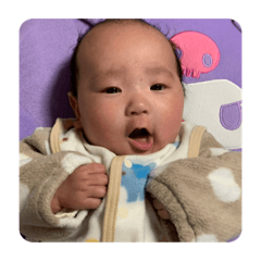 息子からパパへのスタンプ