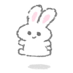 The white bunny stickers
