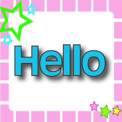 ^.^pink square-greetings-blue big font