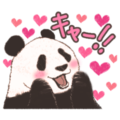 Panda stickers made by panda lovers