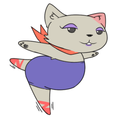 Madame cat sticker1