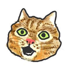 Cat language Sticker.For cat's servants